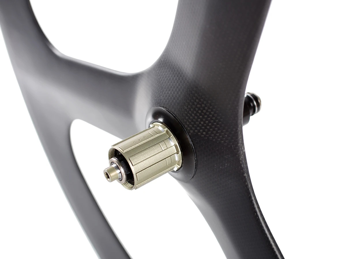 Carbon Tri Spoke Rear Wheel - Black MSW 3 Carbon Tri Spoke Rear Wheel - Black MSW