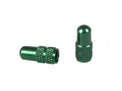 BLB Alloy Valve Caps Tube (set Of 2) - Green
