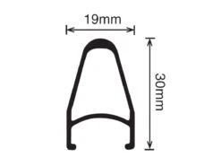 Velocity Deep V - 700c - Black MSW