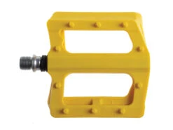 BLB Flatliner ROAR Pedals - Yellow -Brick Lane Bikes Shop 0017682 blb flatliner roar pedals yellow