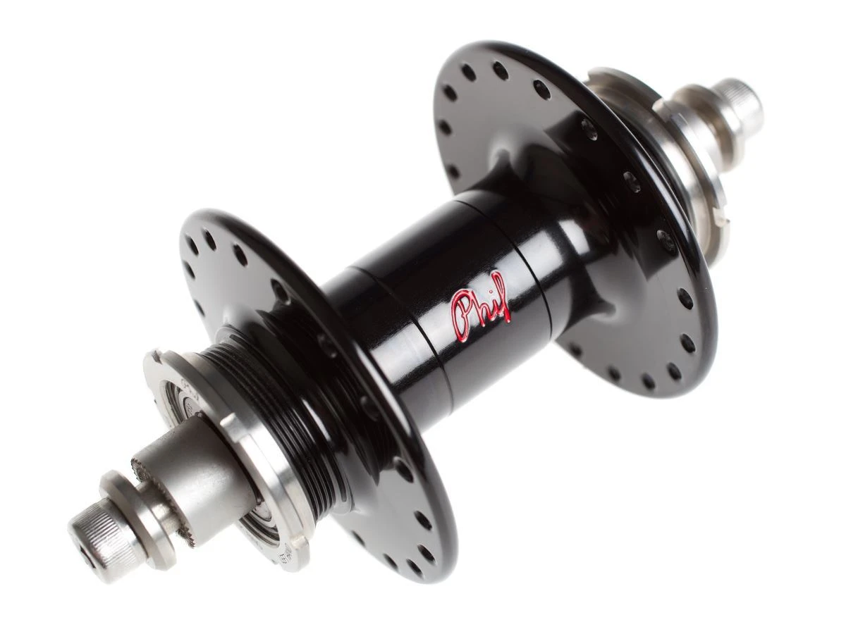 Phil Wood Track HF Rear Double Fix Hub - Black 3 Phil Wood Track HF Rear Double Fix Hub - Black