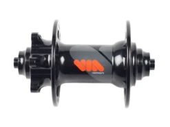 VIA MTB 3in1 Disc Front Hub - Black -Brick Lane Bikes Shop 0024840 via mtb 3in1 disc front hub black