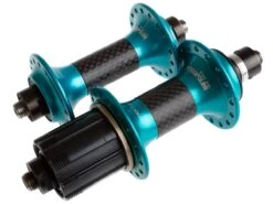 Poggipolini Carbon Hub Set - Turquoise -Brick Lane Bikes Shop 0026246 poggipolini carbon hub set turquoise