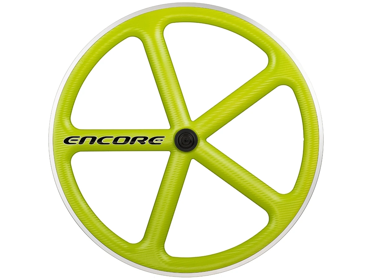 Encore Wheel - Sublime Lime MSW - Carbon Weave 3 Encore Wheel - Sublime Lime MSW - Carbon Weave