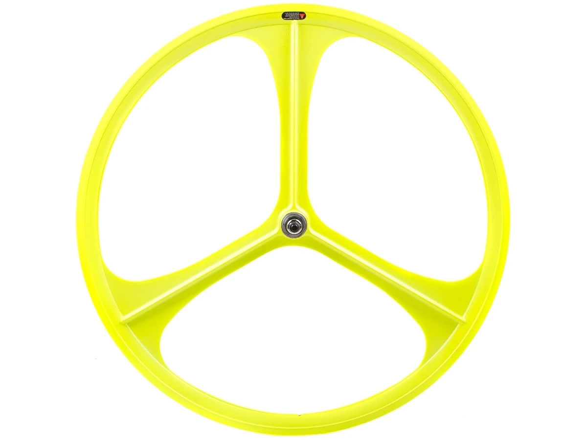Teny 3 Spoke Rear Wheel - Neon Yellow 4 Teny 3 Spoke Rear Wheel - Neon Yellow - Image 2
