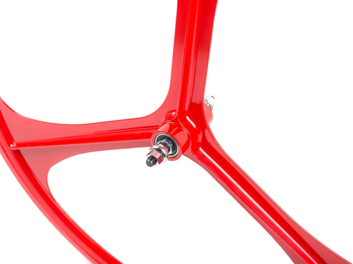 Teny 3 Spoke Front Wheel - Red 4 Teny 3 Spoke Front Wheel - Red - Image 2