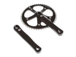 BLB Track Crankset - Polished Black