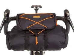 Restrap Handlebar Bag + Dry Bag + Food Pouch - Large - Black/Orange -Brick Lane Bikes Shop 0037903 restrap handlebar bag dry bag food pouch large blackorange