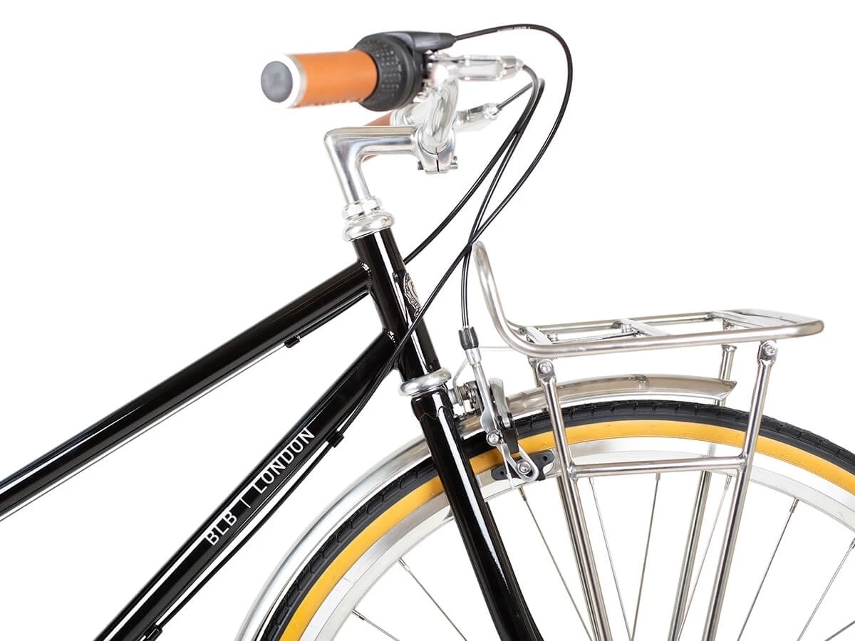 BLB Butterfly 3spd Town Bike - Black 4 BLB Butterfly 3spd Town Bike - Black - Image 2