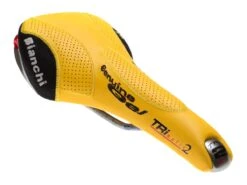 Selle Italia TRI Matic 2 X Bianchi Saddle - Yellow -Brick Lane Bikes Shop 0038217 selle italia tri matic 2 x bianchi saddle yellow