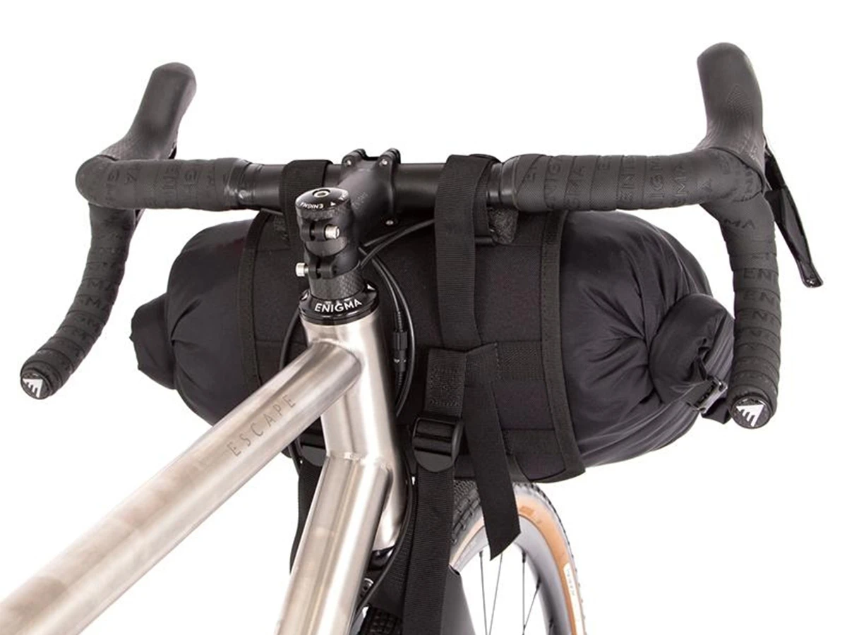 Restrap Handlebar Bag + Dry Bag + Food Pouch - Large - Black/Black 4 Restrap Handlebar Bag + Dry Bag + Food Pouch - Large - Black/Black - Image 2