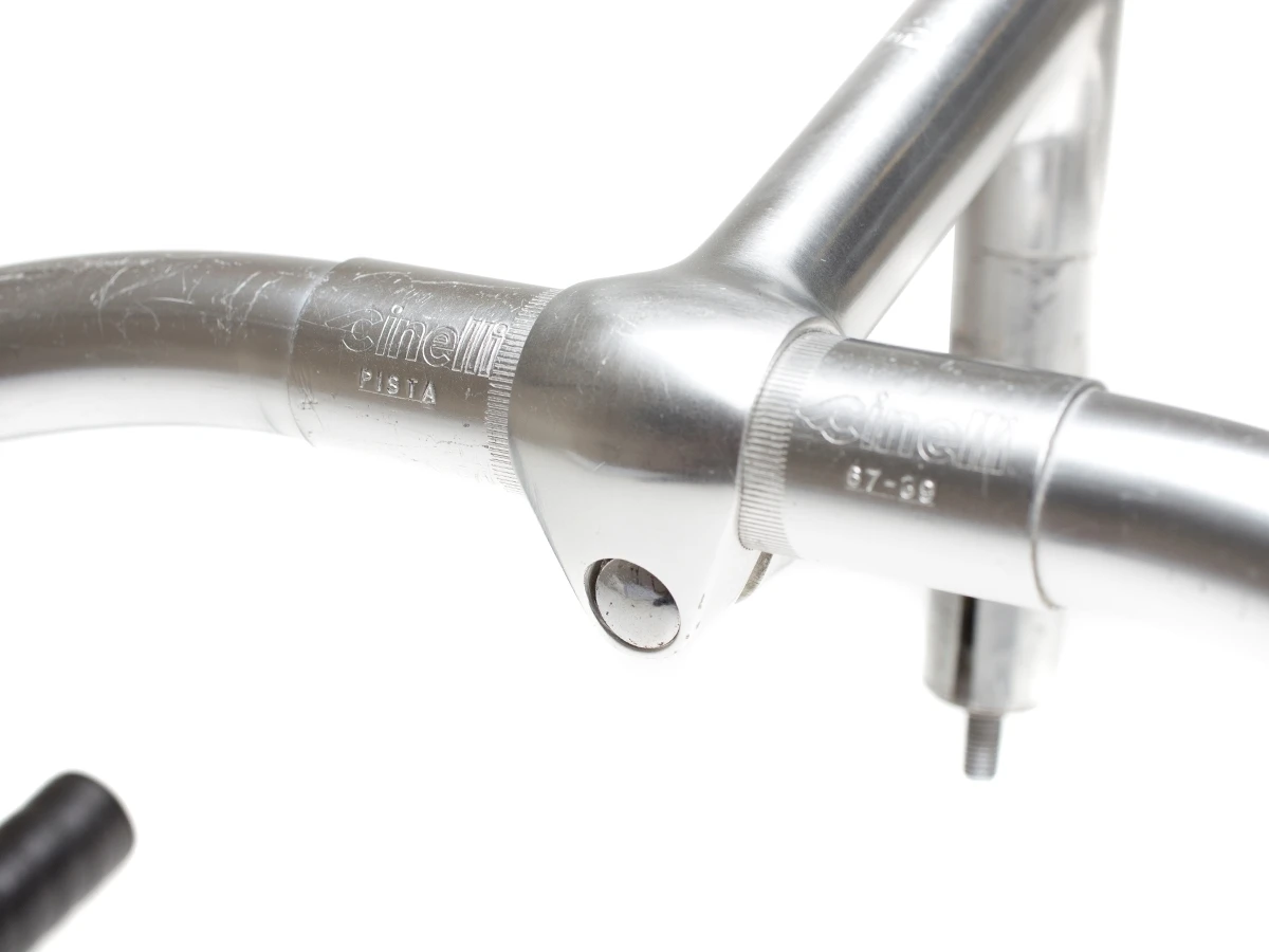 Cinelli Pista Handlebars/Stem Combo - Silver 6 Cinelli Pista Handlebars/Stem Combo - Silver - Image 4