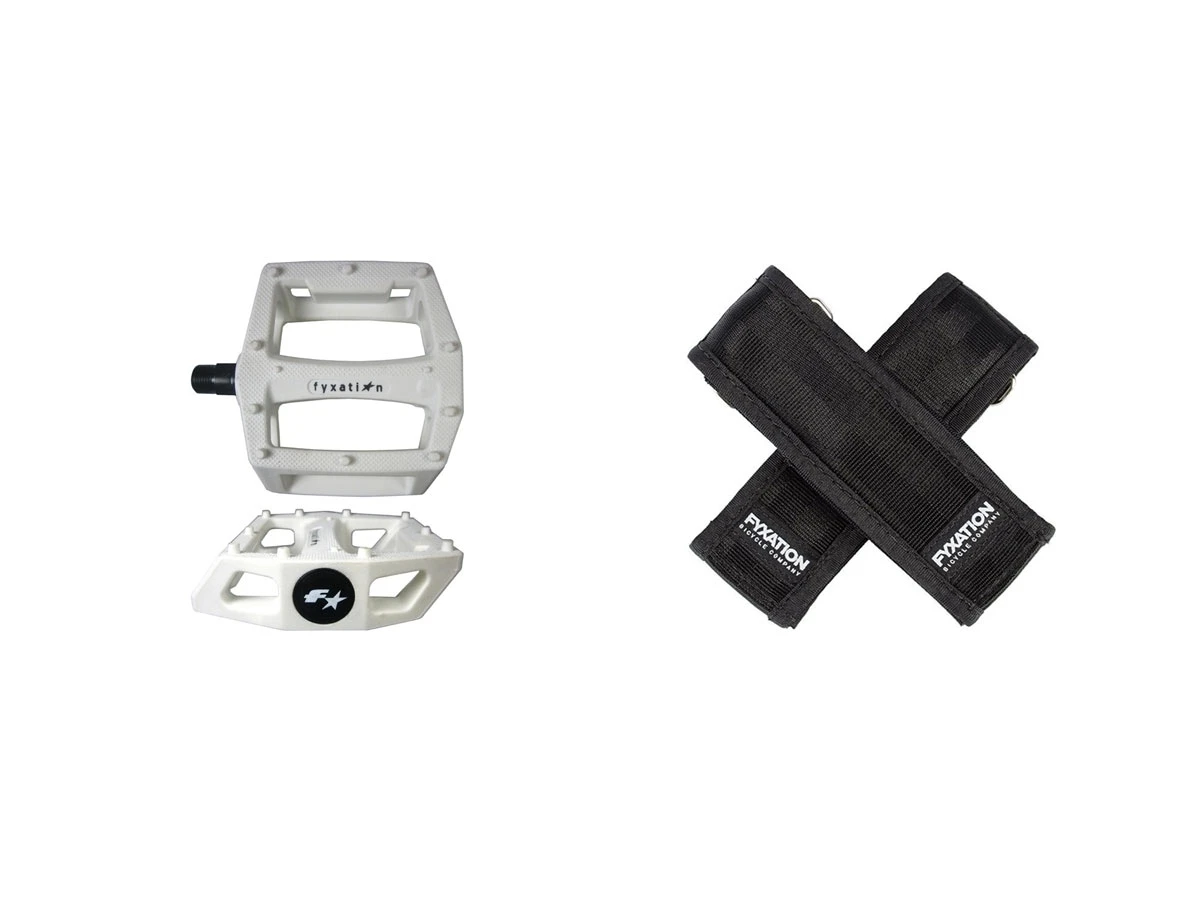 Fyxation Gates Pedal With Strap Kit - White/Black 10 Fyxation Gates Pedal With Strap Kit - White/Black - Image 8
