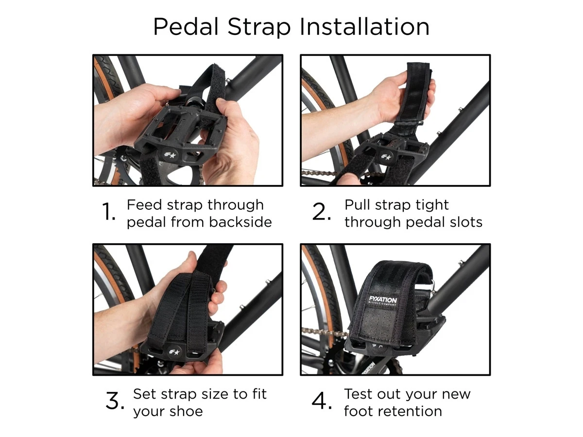 Fyxation Gates Pedal With Strap Kit - Blue/Black 4 Fyxation Gates Pedal With Strap Kit - Blue/Black - Image 2