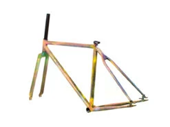 BLB X Squid Bikes SO-EZ Frameset - Splattamaista - 52cm -Brick Lane Bikes Shop 0043511 blb x squid bikes so ez frameset splattamaista 52cm