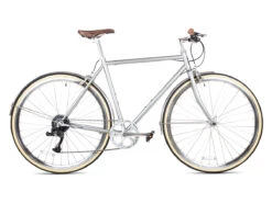6KU Odyssey 8spd City Bike - Brandford Silver