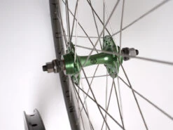 Custom Built Track Wheelset - H+Son/BLB Hub-Green 32H MSW -Brick Lane Bikes Shop 0046179 custom built track wheelset hsonblb hub green 32h msw