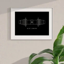 Limited Edition BLB King Hub Print -Brick Lane Bikes Shop 0046516 limited edition blb king hub print