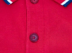BLB Tipped Polo Shirt - Barbados Cherry