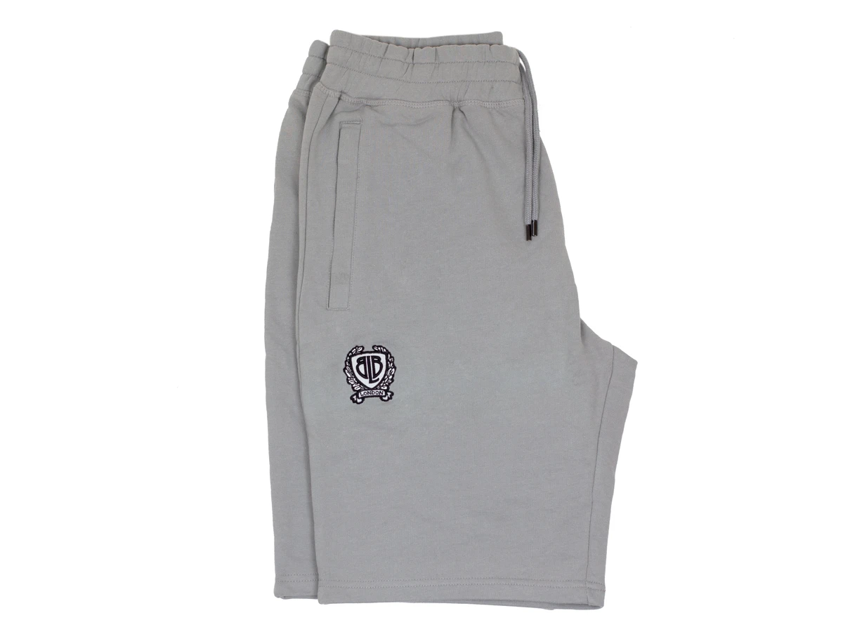 BLB Badge Sweat Shorts - Grey 9 BLB Badge Sweat Shorts - Grey - Image 7