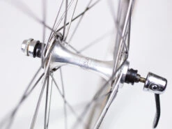 Campagnolo Front Wheel - Silver/Gunmetal Grey -Brick Lane Bikes Shop 0047576 campagnolo front wheel silvergunmetal grey